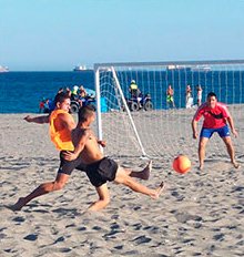 cancha de voleibol y fútbol de playa